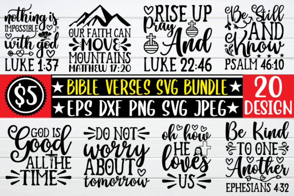 Bible Verse SVG Bundle: Design Toolkit