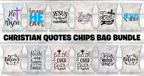 Christian Quotes Chip Bags Bundle for Creative Ministry