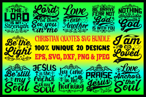 Christian Quotes SVG Design Bundle for Everyday Creativity