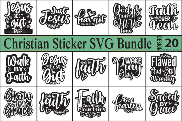 Christian Sticker SVG Bundle: A Versatile Tool for Faith-Based Creativity