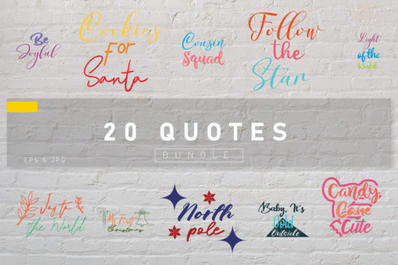 Christmas Quotes Bundle Vol.18: Curated Holiday Inspiration