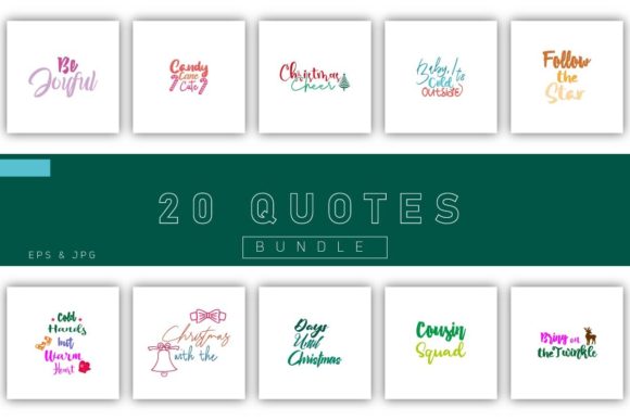 Christmas Quotes Bundle Vol.6: Curated Holiday Content