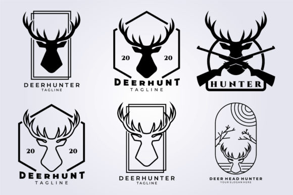 Evaluating the Set Bundle Deer Logo Collection Hunting for Brand Use