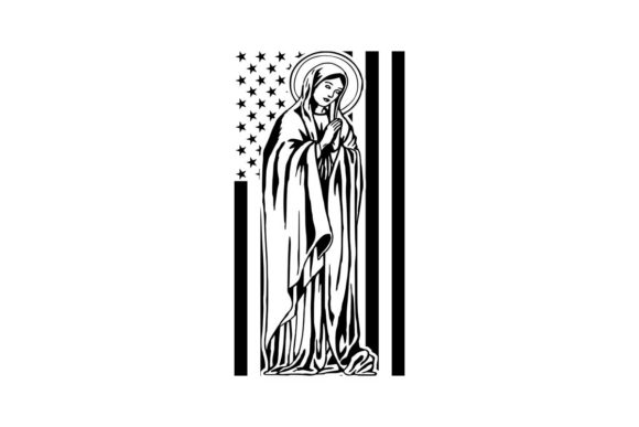 Faith, Patriotism, and Digital Art: The Role of Religion Woman American Flag PNG and SVG in Modern Design