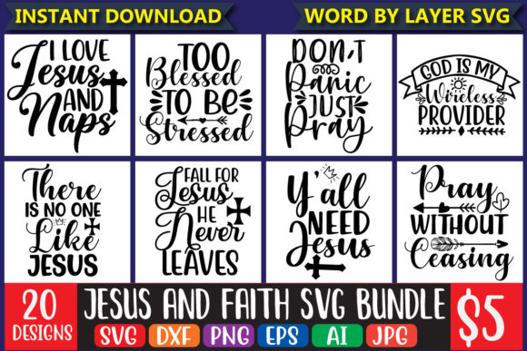 Jesus and Faith SVG Bundle Vol.2: Practical Design Resources for Faith-Driven Creators