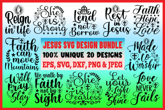 Jesus Christ SVG Design Bundle: A Resource for Modern Faith-Based Creativity