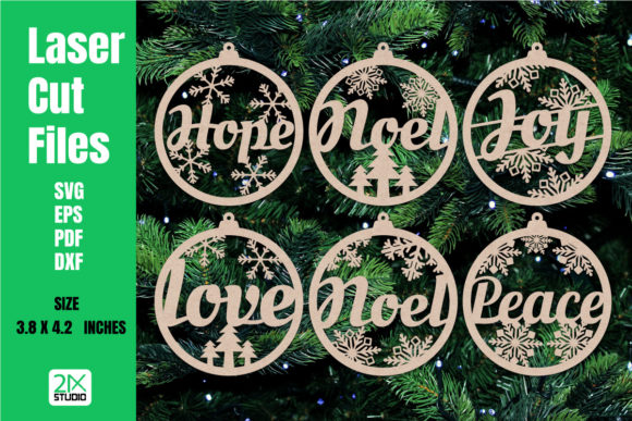 Laser-Cut Christian Christmas Ornaments