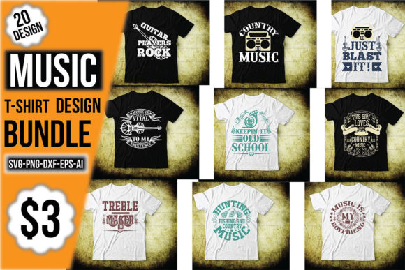 Music T-Shirt Design Bundle: A Strategic Tool for Branding and Creative Work