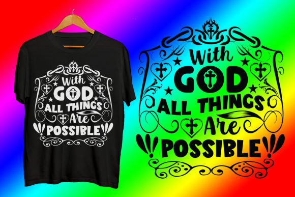 Religious Motivational God Tshirt Design