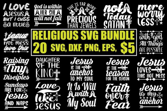 Religious SVG Bundle: Creative Faith-Based Designs